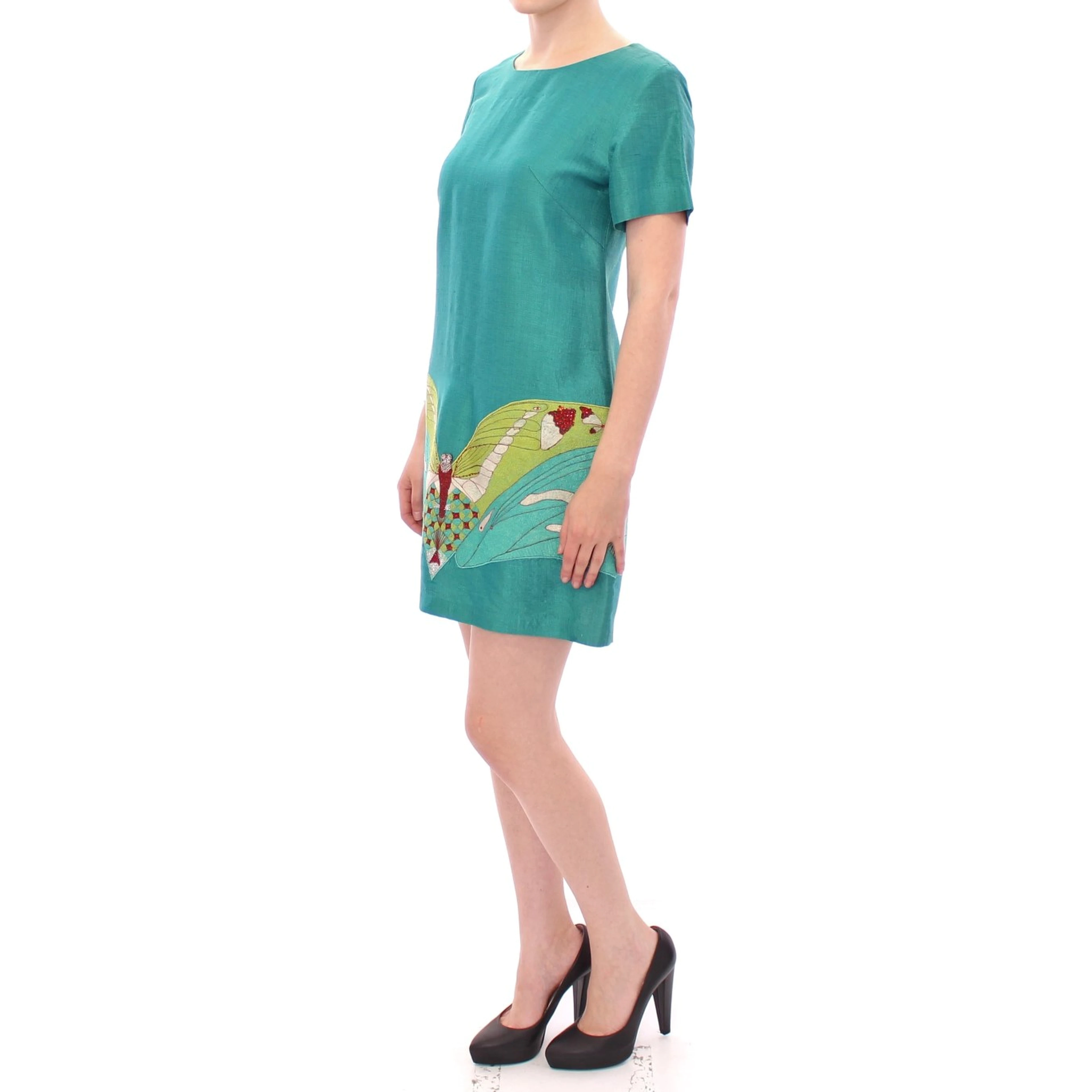 Green Above Knee Mini Dress