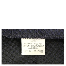 Blue Cropped Cotton Pants