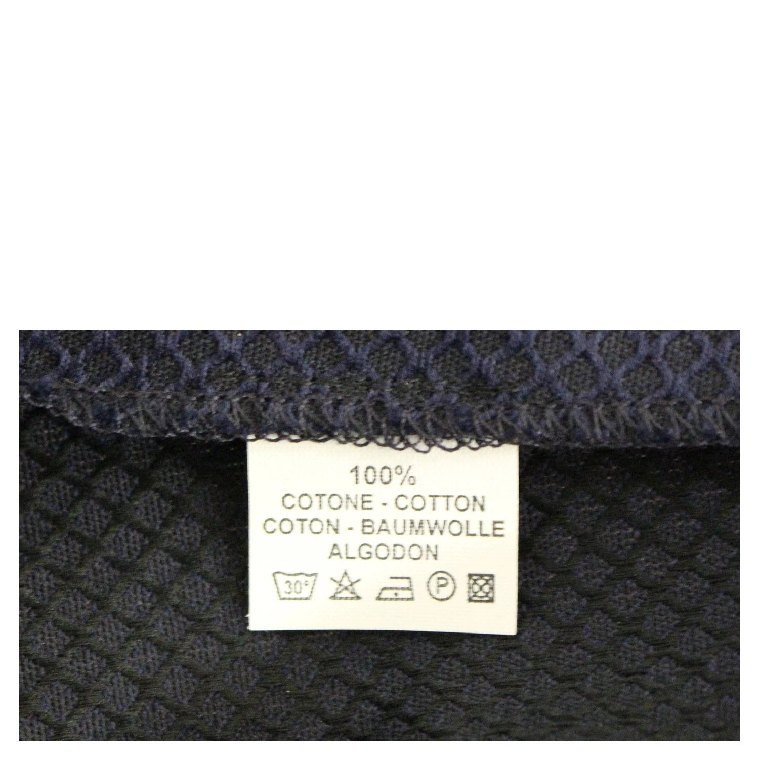 Blue Cropped Cotton Pants