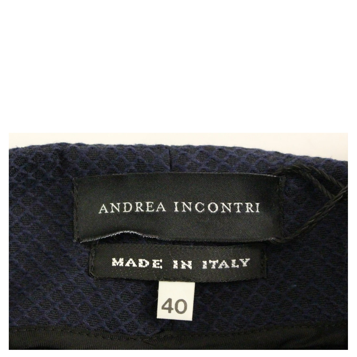 Blue Cropped Cotton Pants