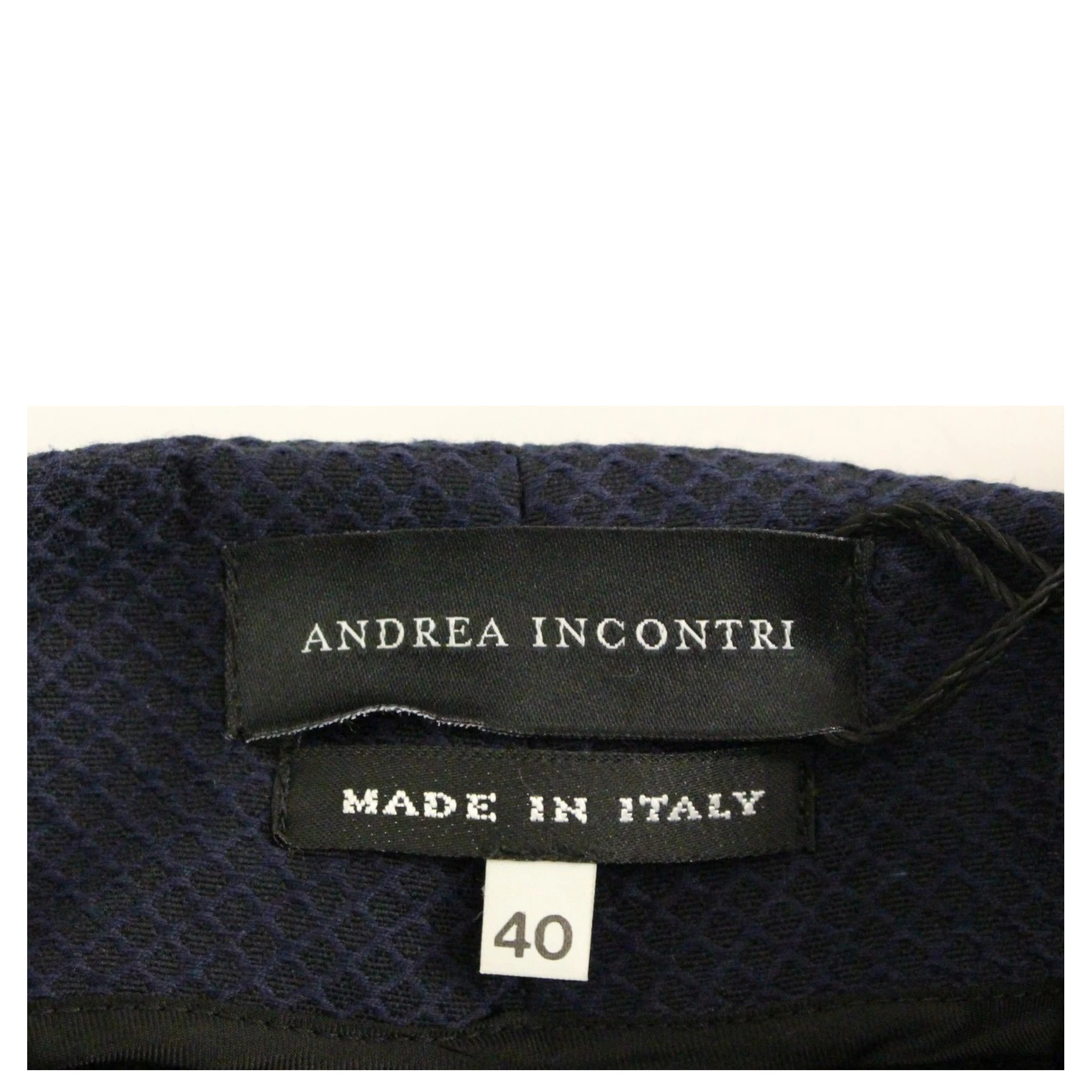 Blue Cropped Cotton Pants