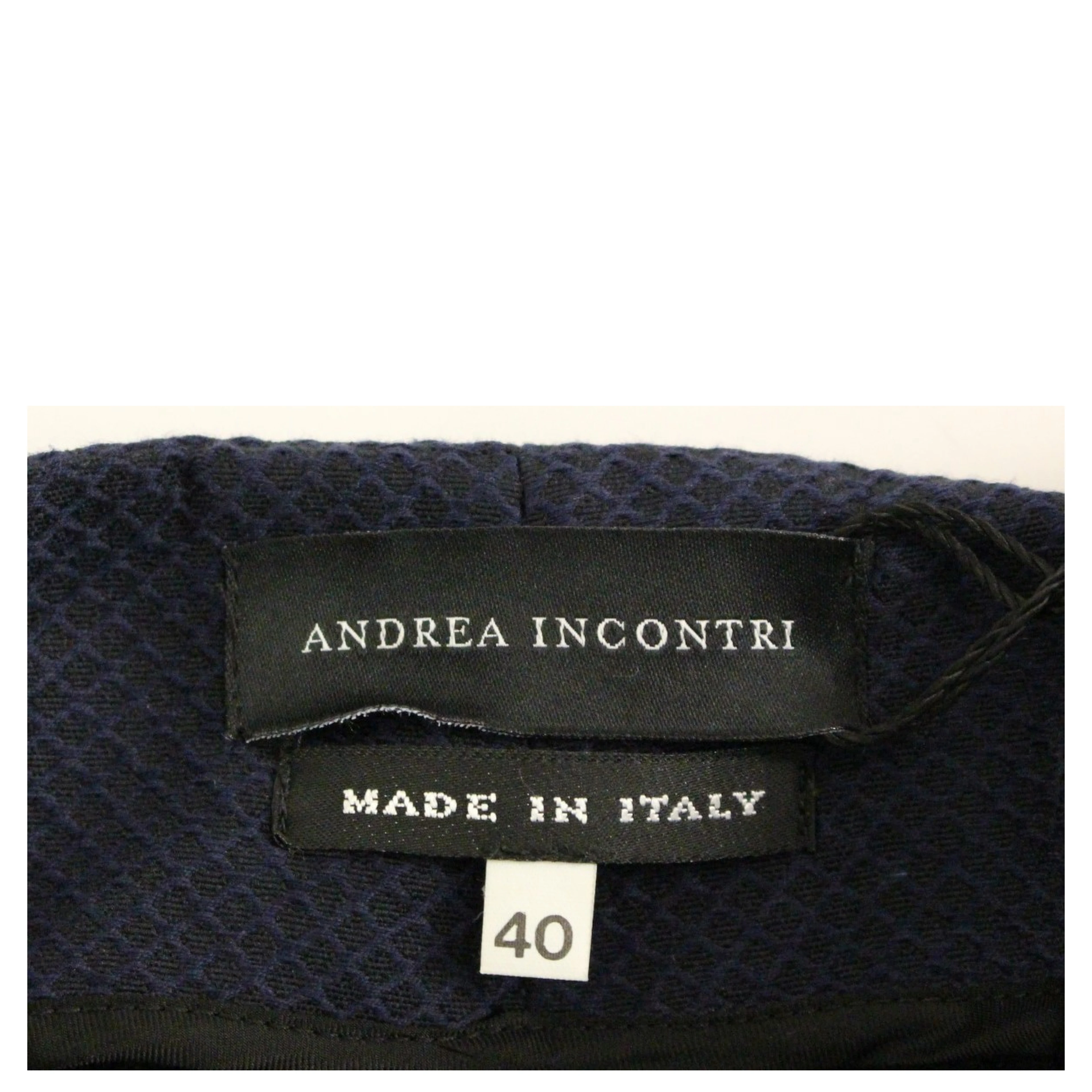 Blue Cropped Cotton Pants