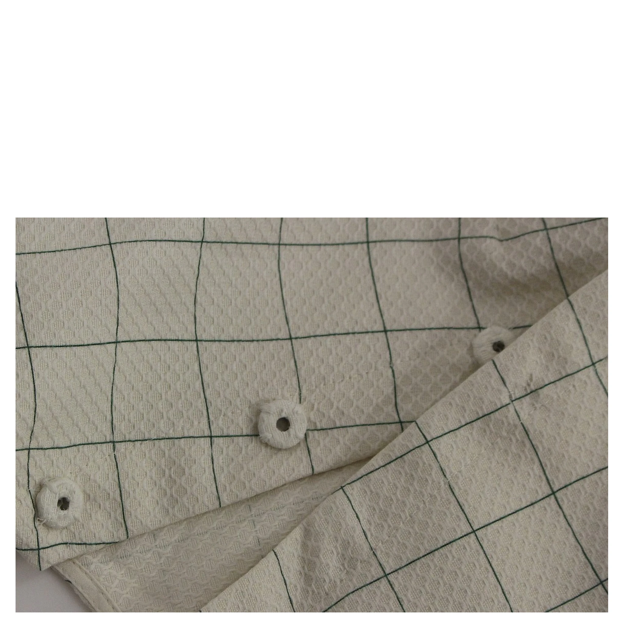 White Cotton Checkered Shirt Top