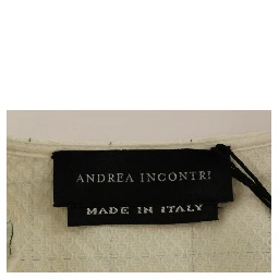 White Cotton Checkered Shirt Top