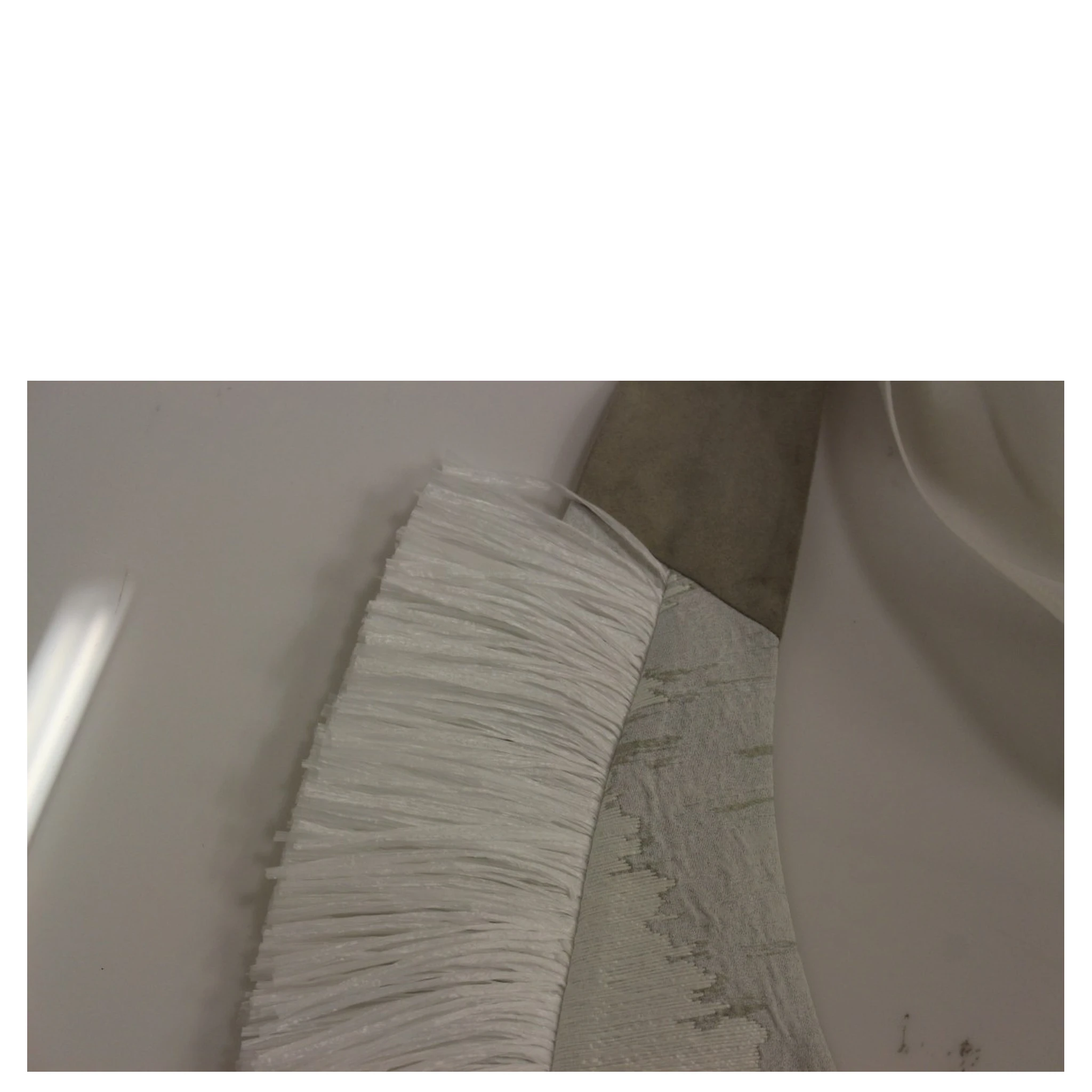 White Lashes Open Back Vest Jacket