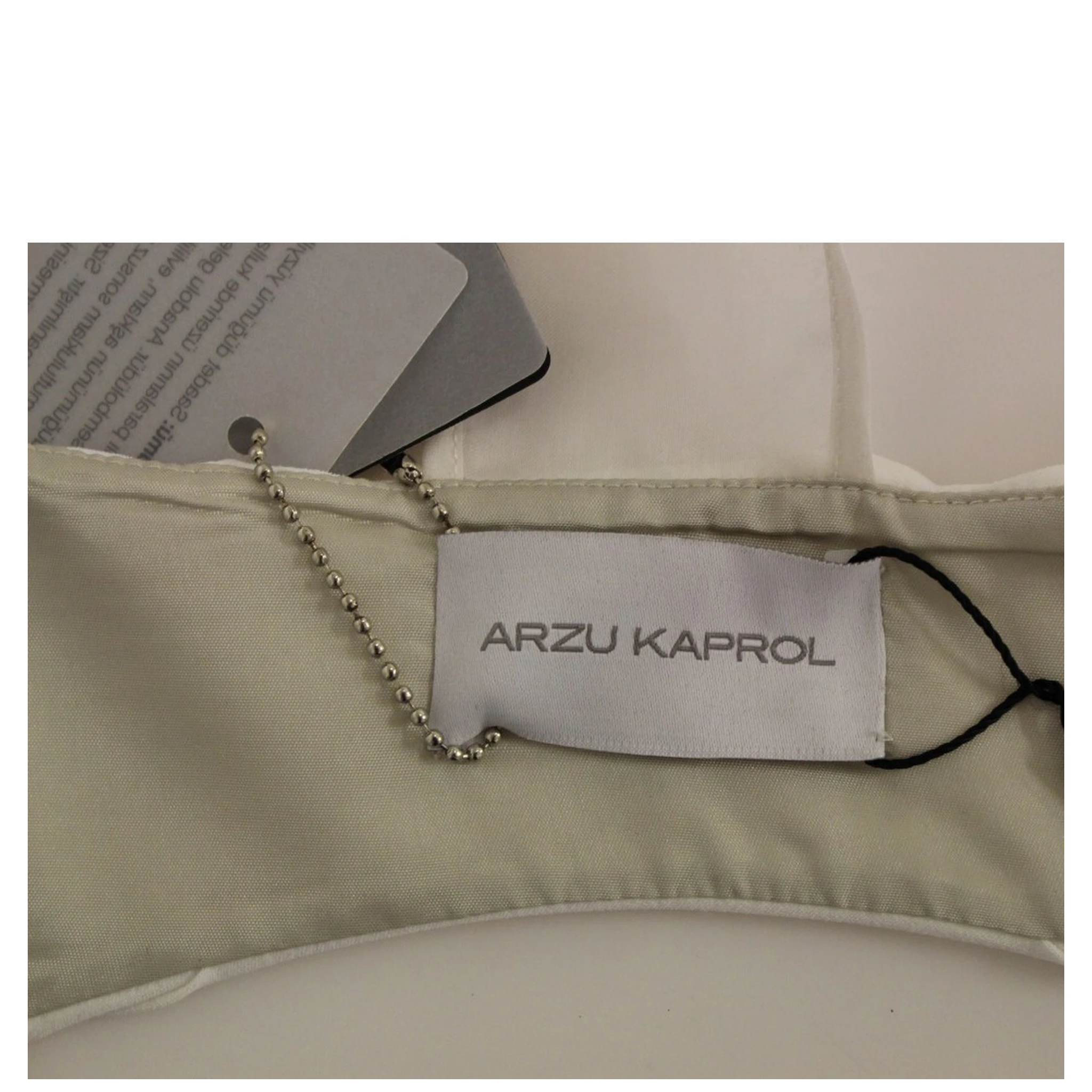 White Lashes Open Back Vest Jacket