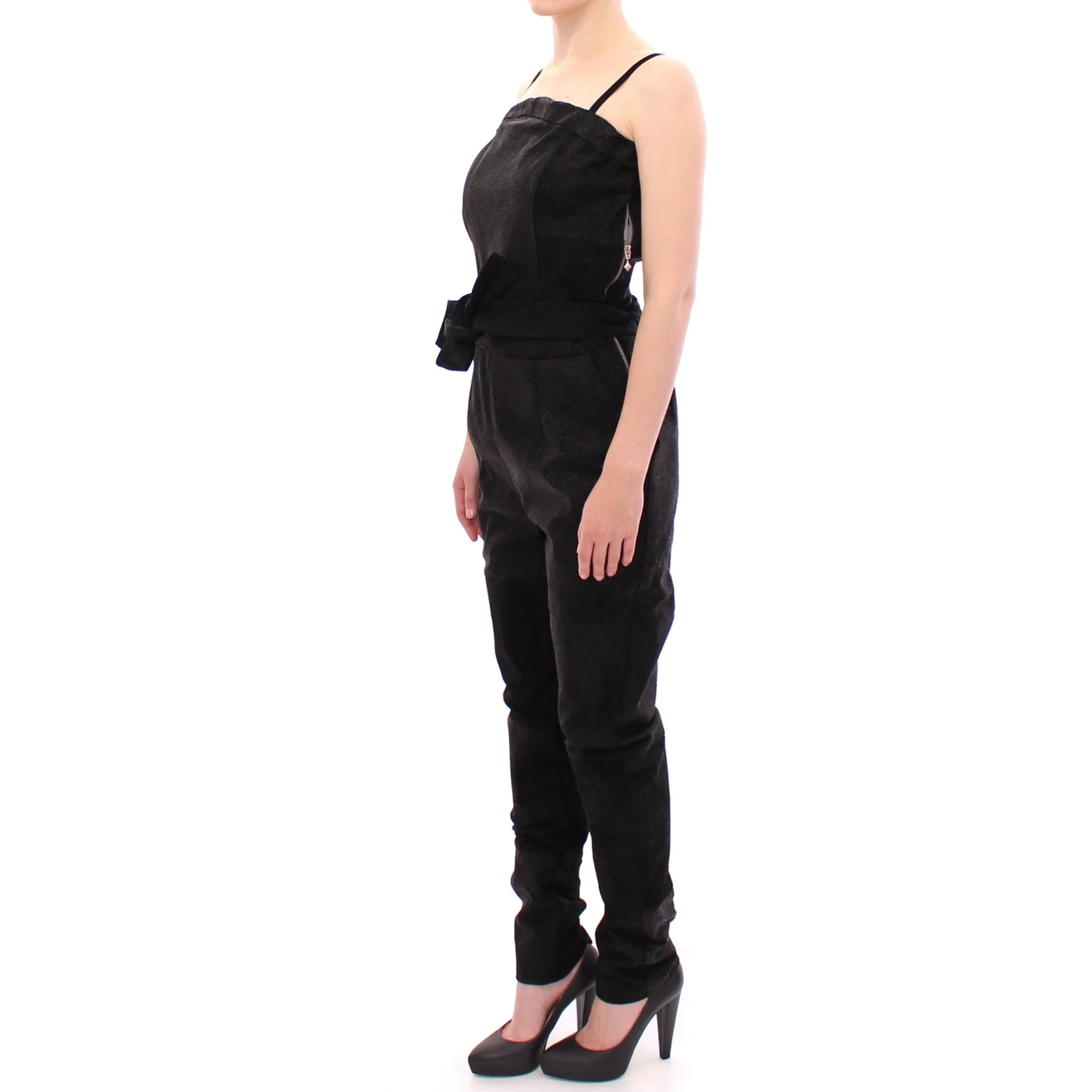 Black Leather Jumpsuit