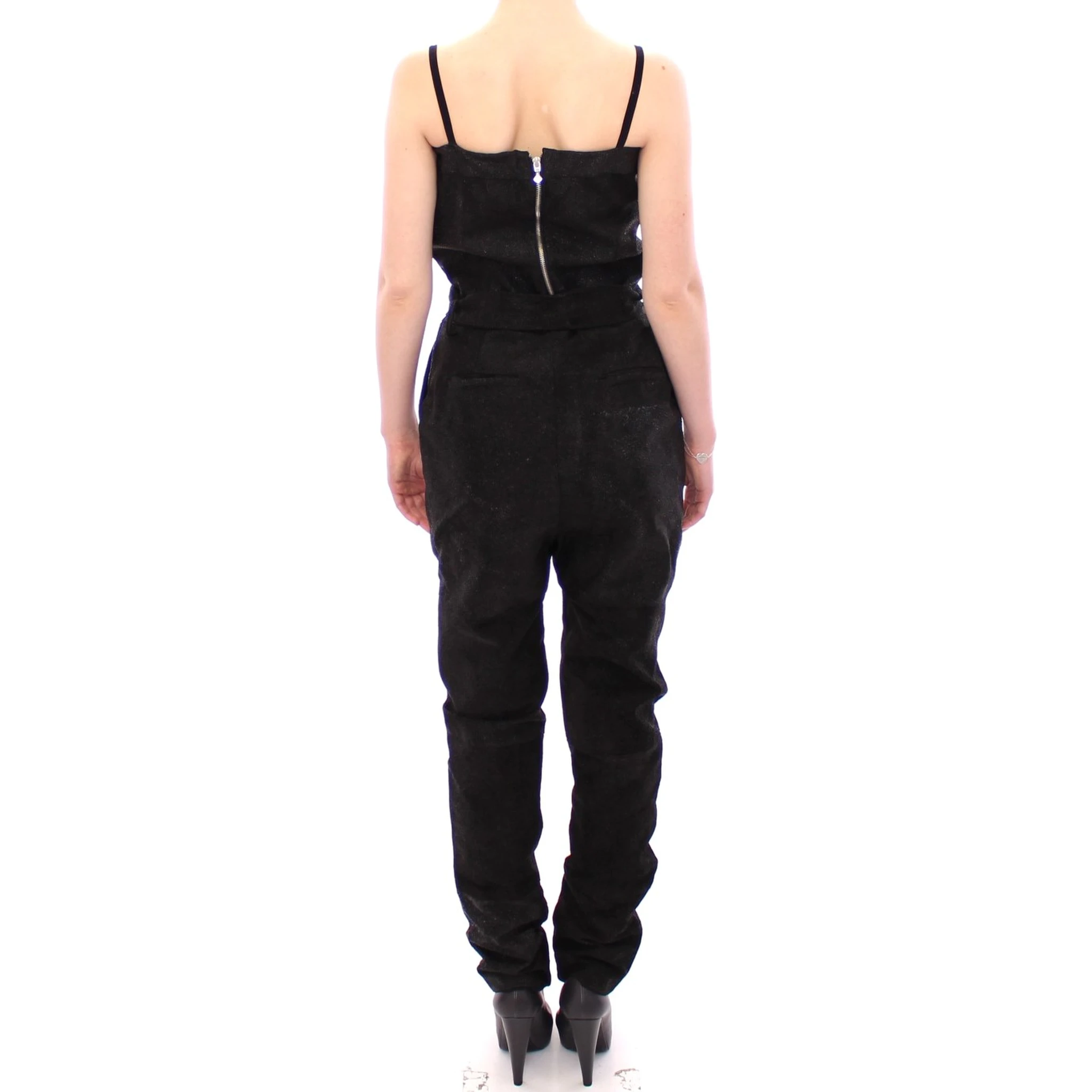 Black Leather Jumpsuit