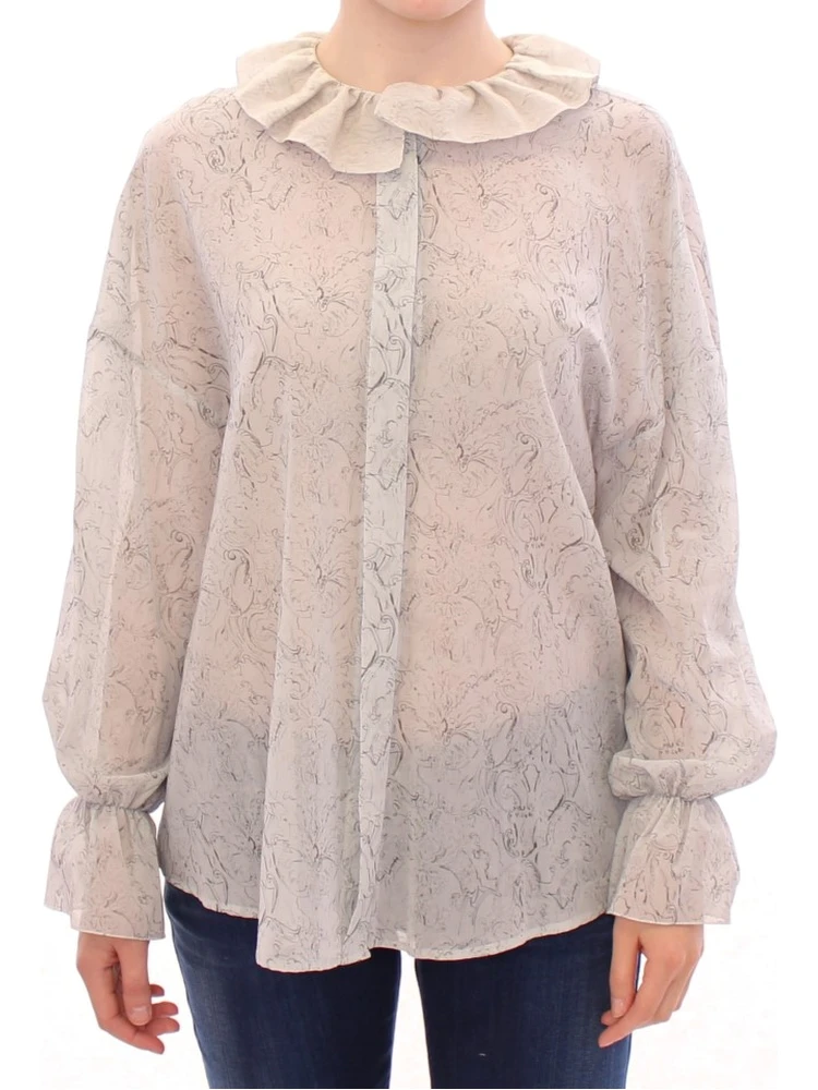 Blue Cotton Blouse Tunic