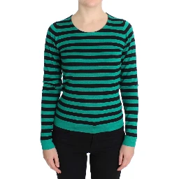 Green Black Silk Cashmere Sweater