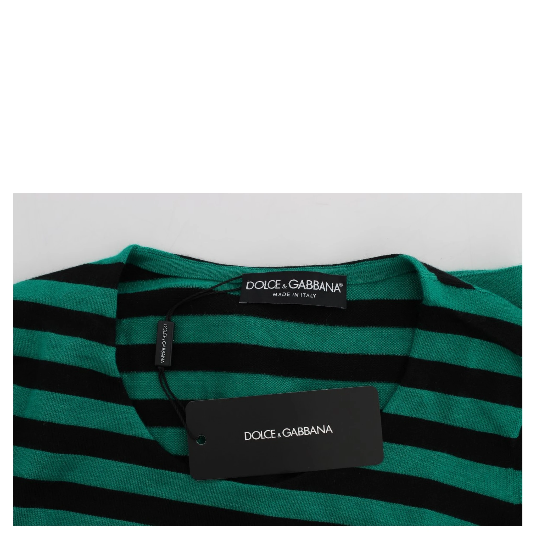 Green Black Silk Cashmere Sweater