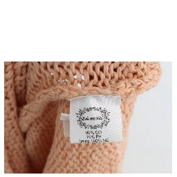 Pink Cotton Blend Knitted Sleeveless Sweater