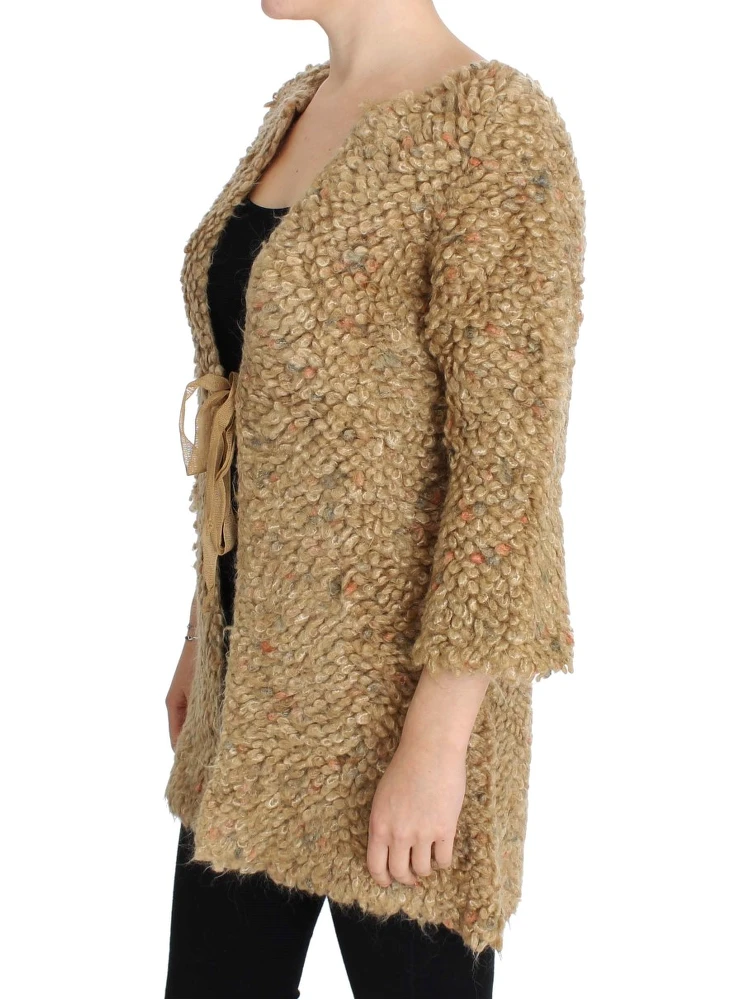 Beige Wool Blend Cape Sweater alternative