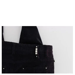 Purple Cropped Corduroys Jeans