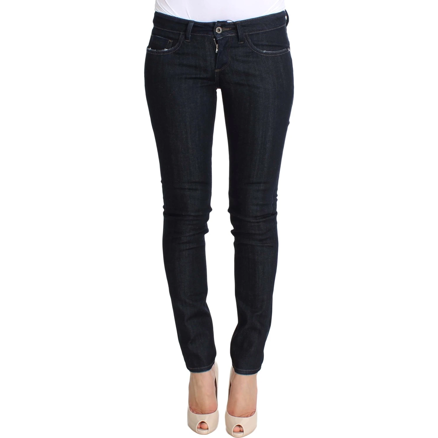 Blue Cotton Stretch Slim Fit Jeans