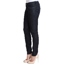 Blue Cotton Stretch Slim Fit Jeans