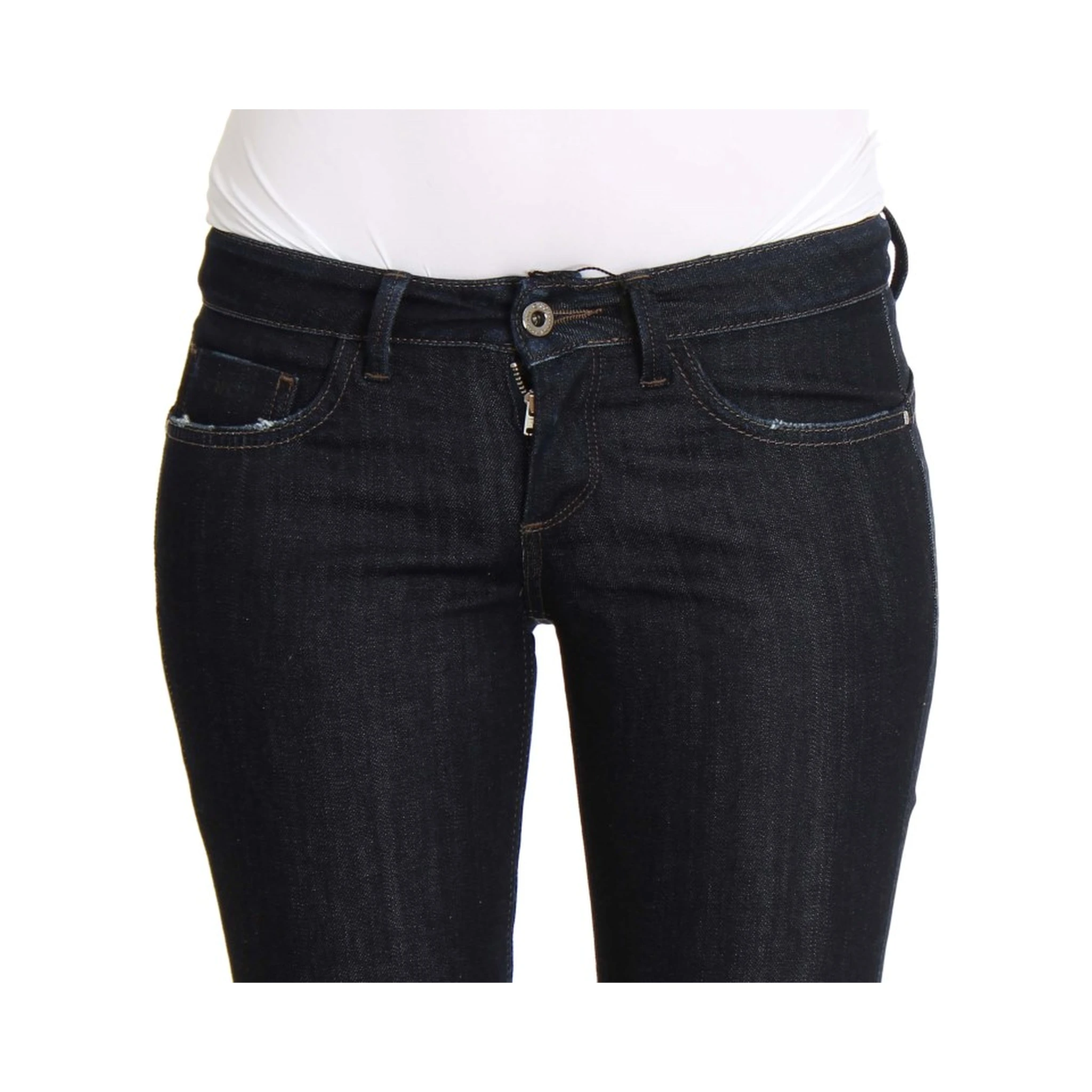 Blue Cotton Stretch Slim Fit Jeans