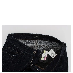 Blue Cotton Stretch Slim Fit Jeans