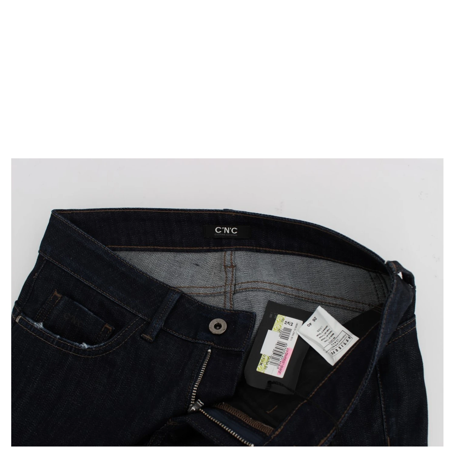 Blue Cotton Stretch Slim Fit Jeans