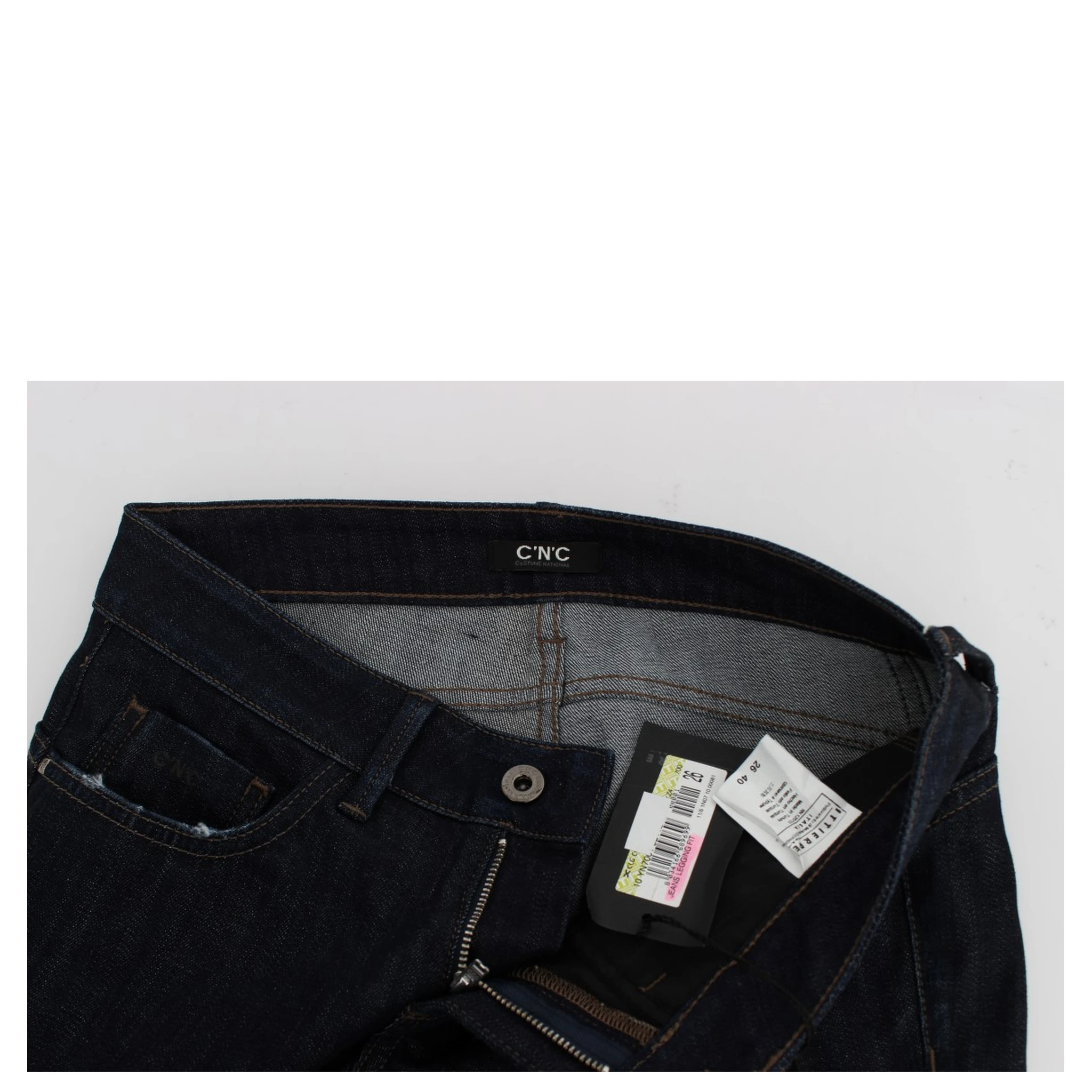 Blue Cotton Stretch Slim Fit Jeans