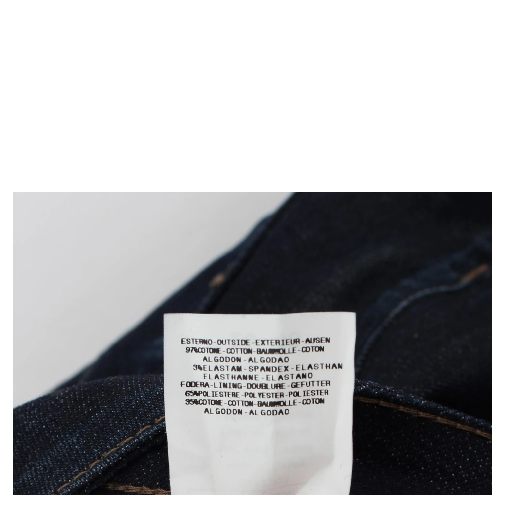 Blue Cotton Stretch Slim Fit Jeans