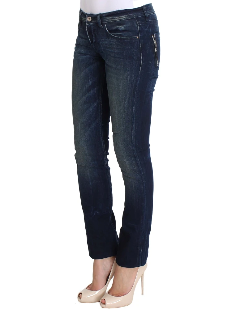 Blue Wash Cotton Slim Fit Skinny Jeans alternative