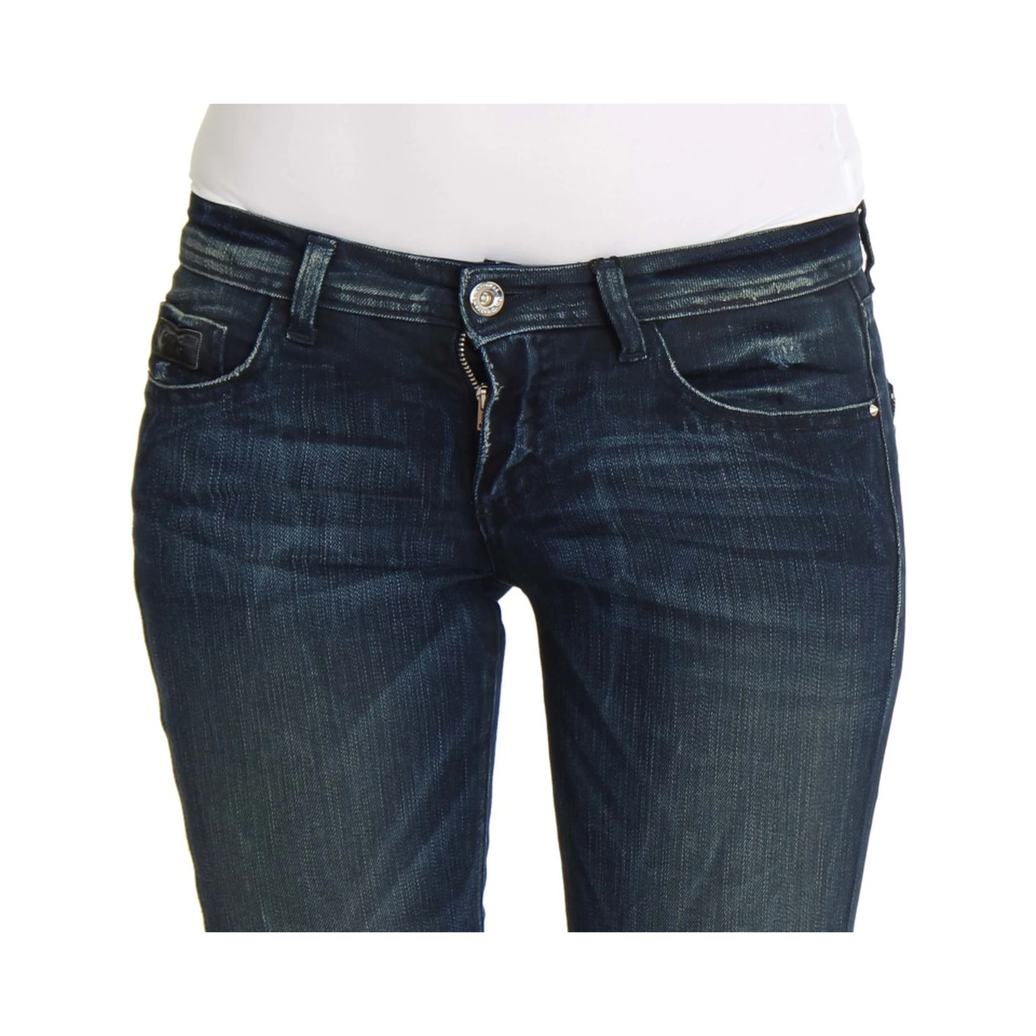 Blue Wash Cotton Slim Fit Skinny Jeans