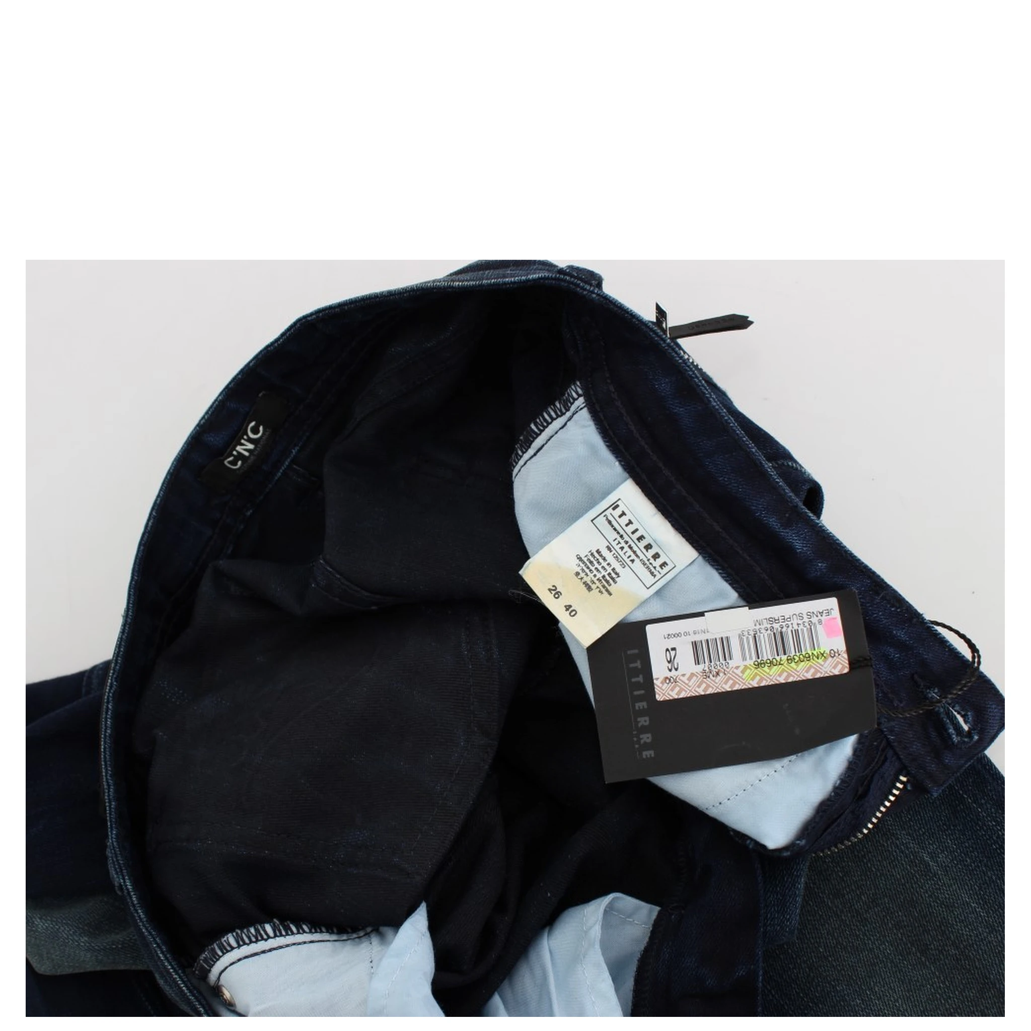 Blue Wash Cotton Slim Fit Skinny Jeans