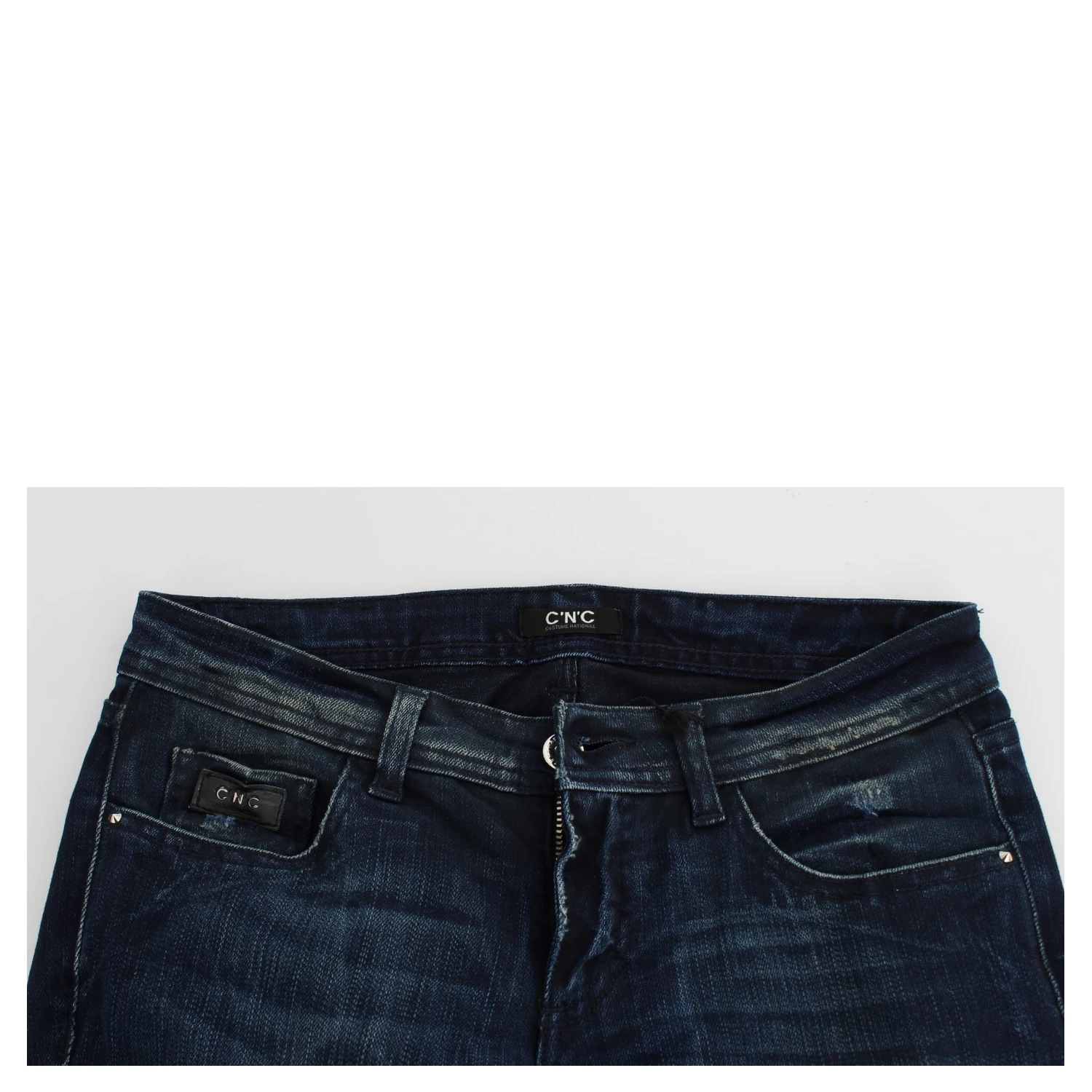 Blue Wash Cotton Slim Fit Skinny Jeans