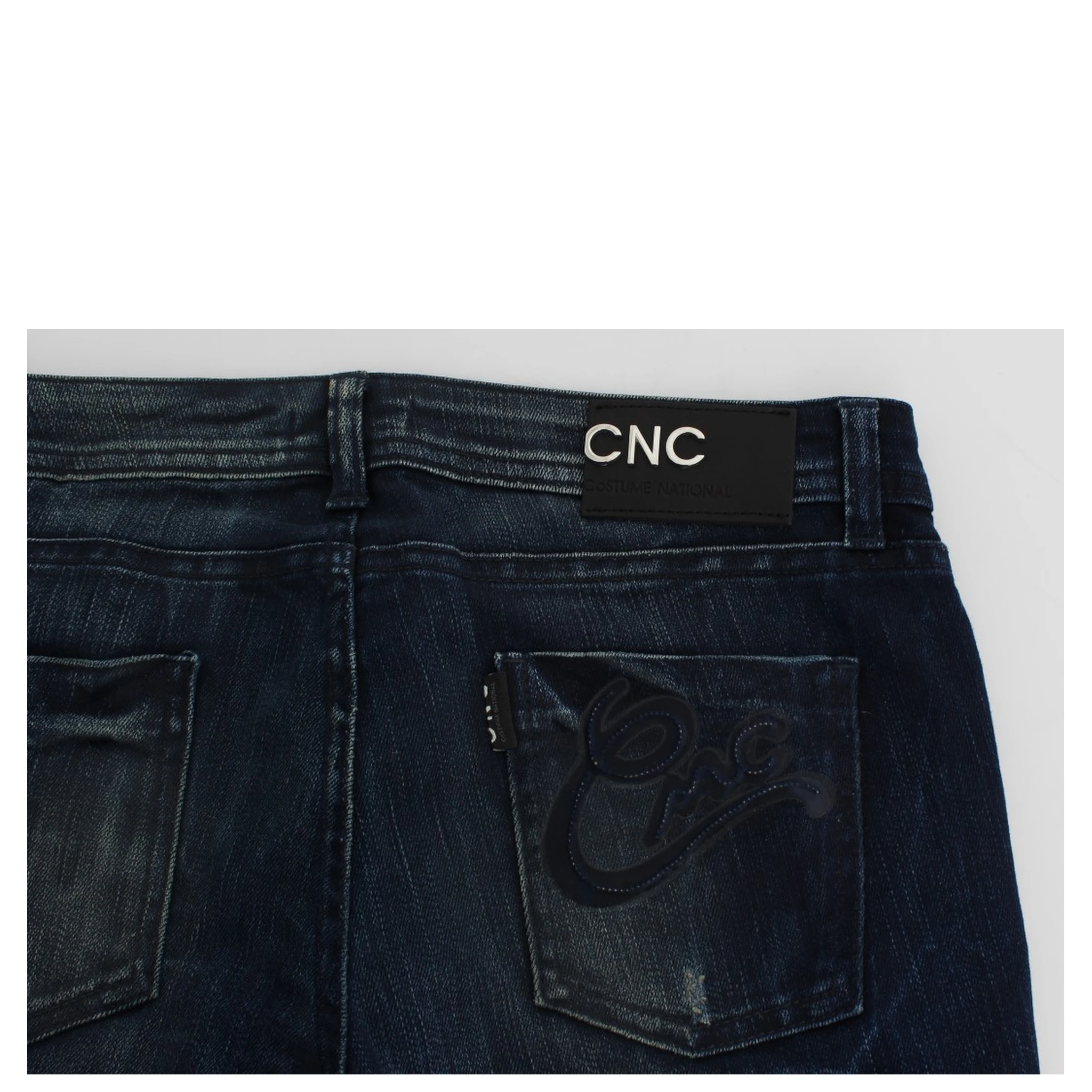 Blue Wash Cotton Slim Fit Skinny Jeans
