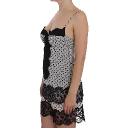 Black Silk Lace Babydoll Lingerie Top