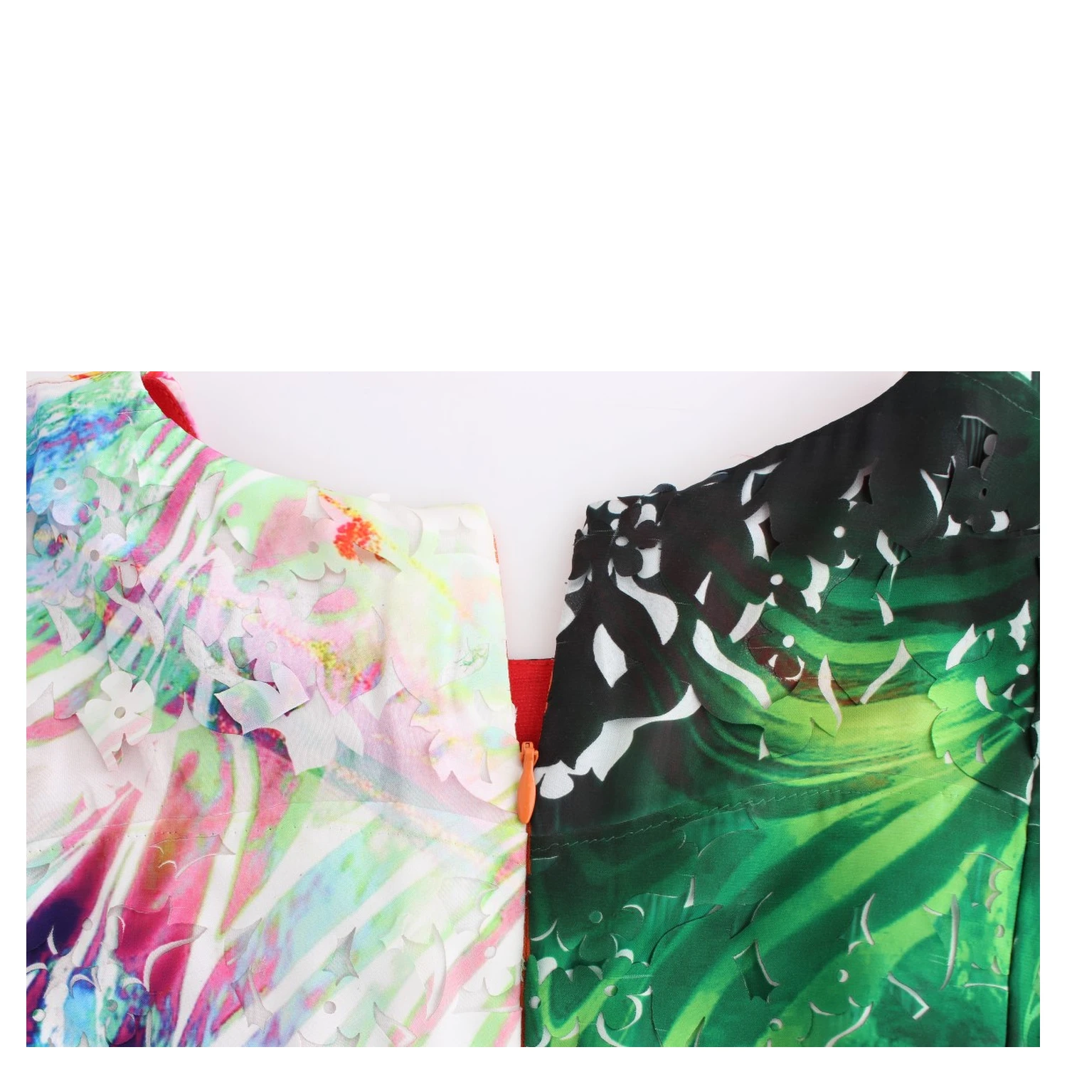 Multicolor Organza Sheath Dress