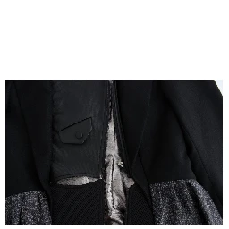 Black Short Blazer Coat Biker Jacket