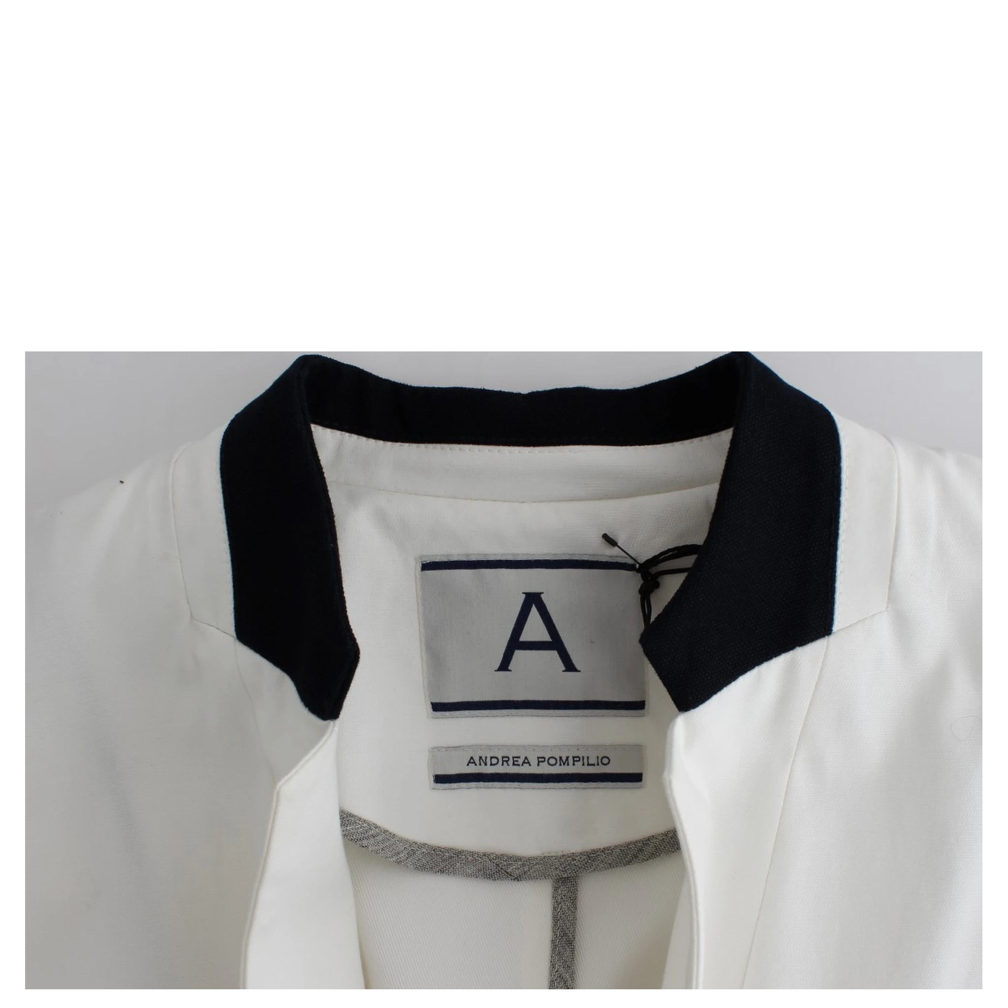 White Cotton Blend Oversized Blazer Jacket