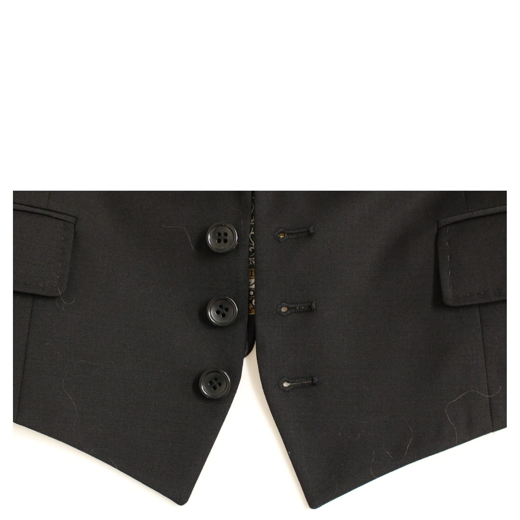 Black Silk Scarf Back Blazer Jacket