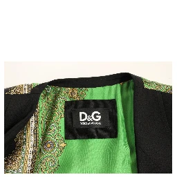 Black Silk Scarf Back Blazer Jacket