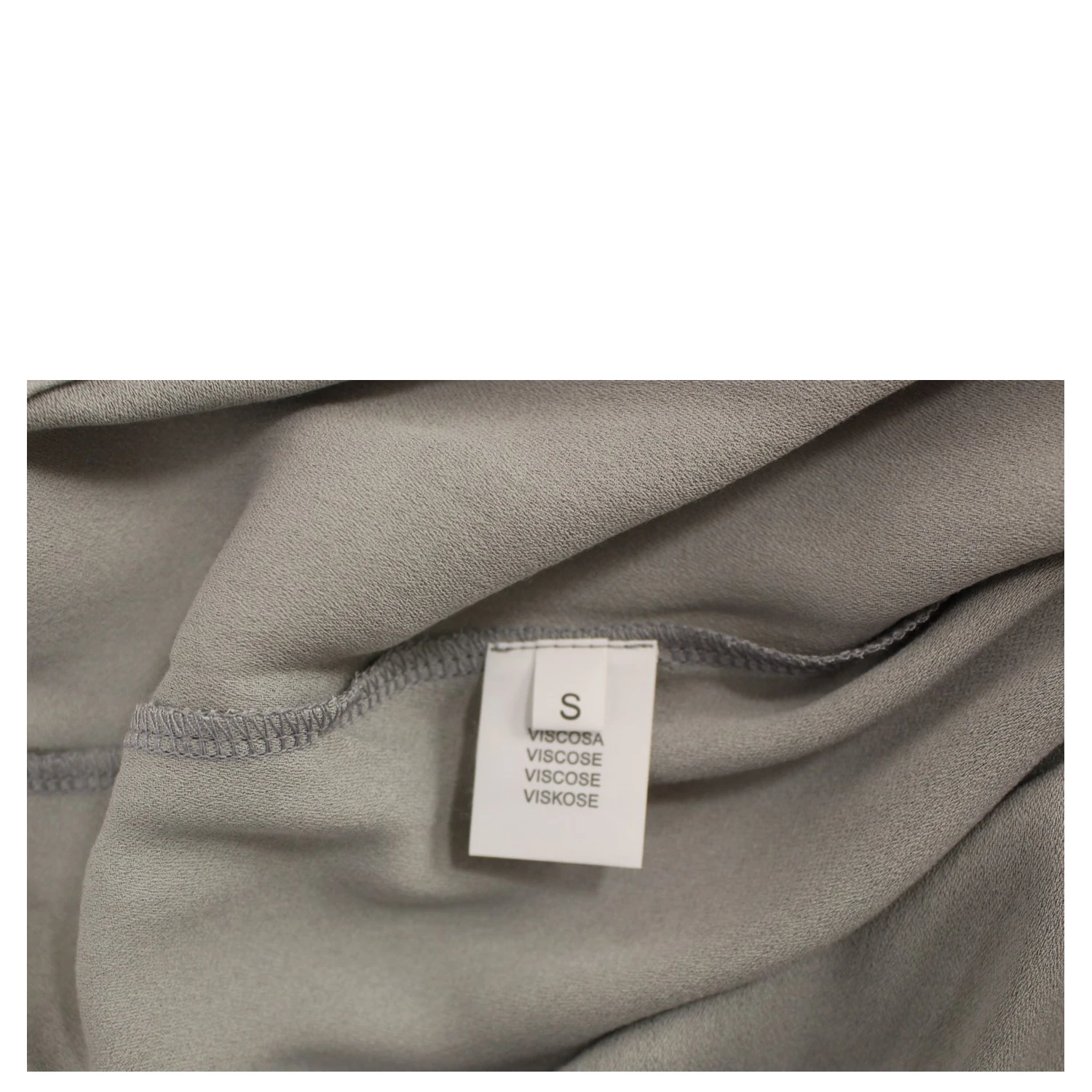 Gray Viscose Tank Top Shirt Blouse