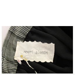 Gray Checkered Wool Shorts Skirt