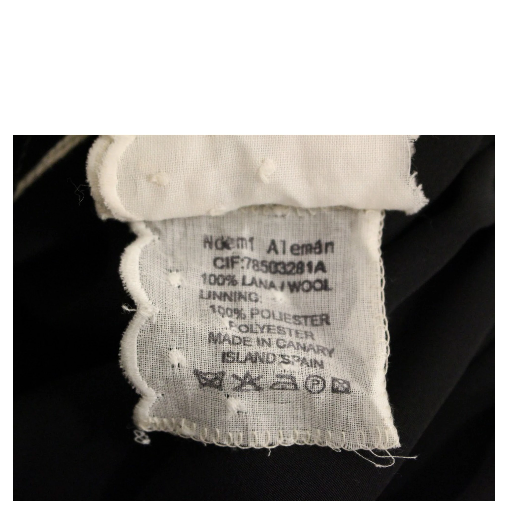 Gray Checkered Wool Shorts Skirt