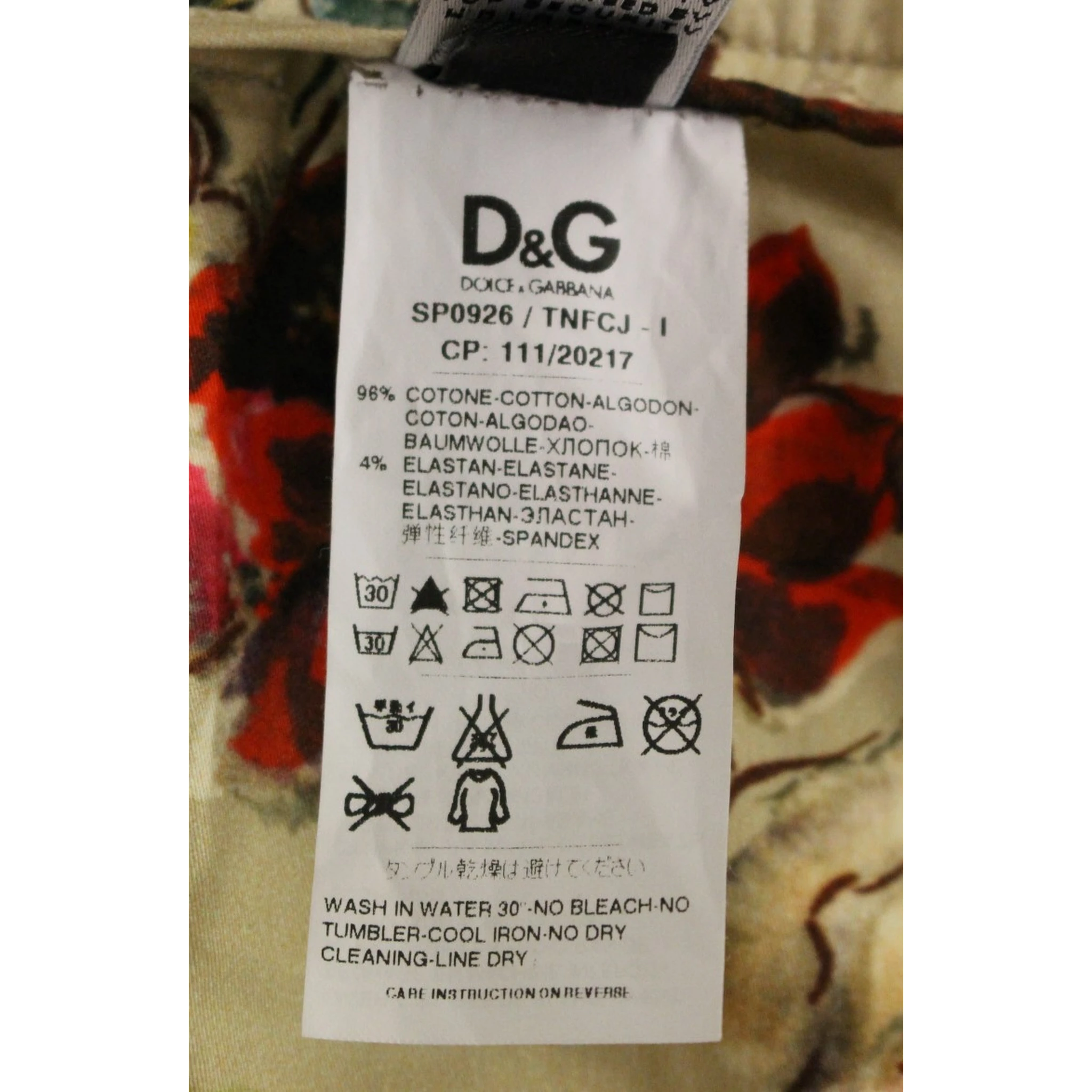 Beige Cotton Chinos Pants