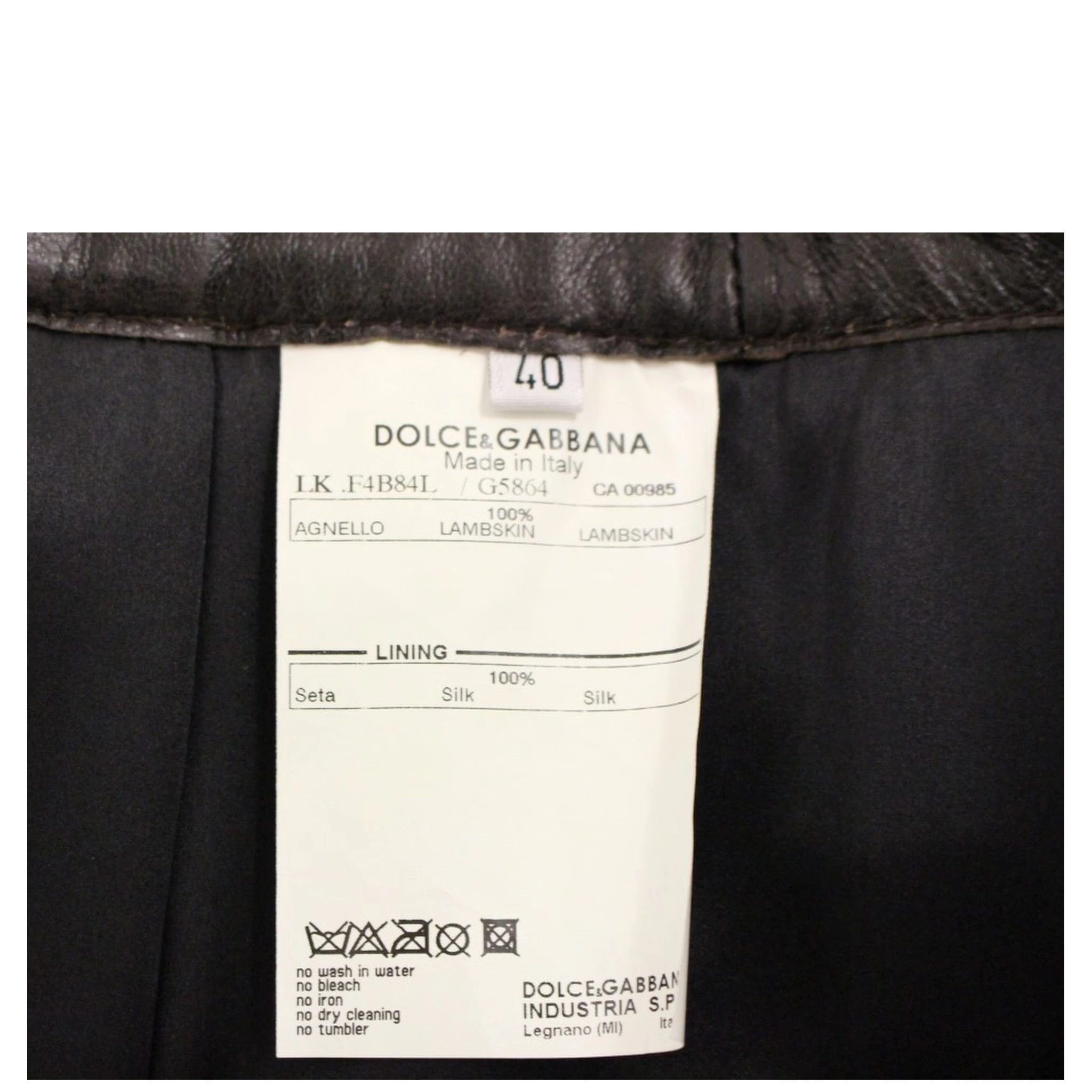 Brown Patchwork Leather Straight Skirt