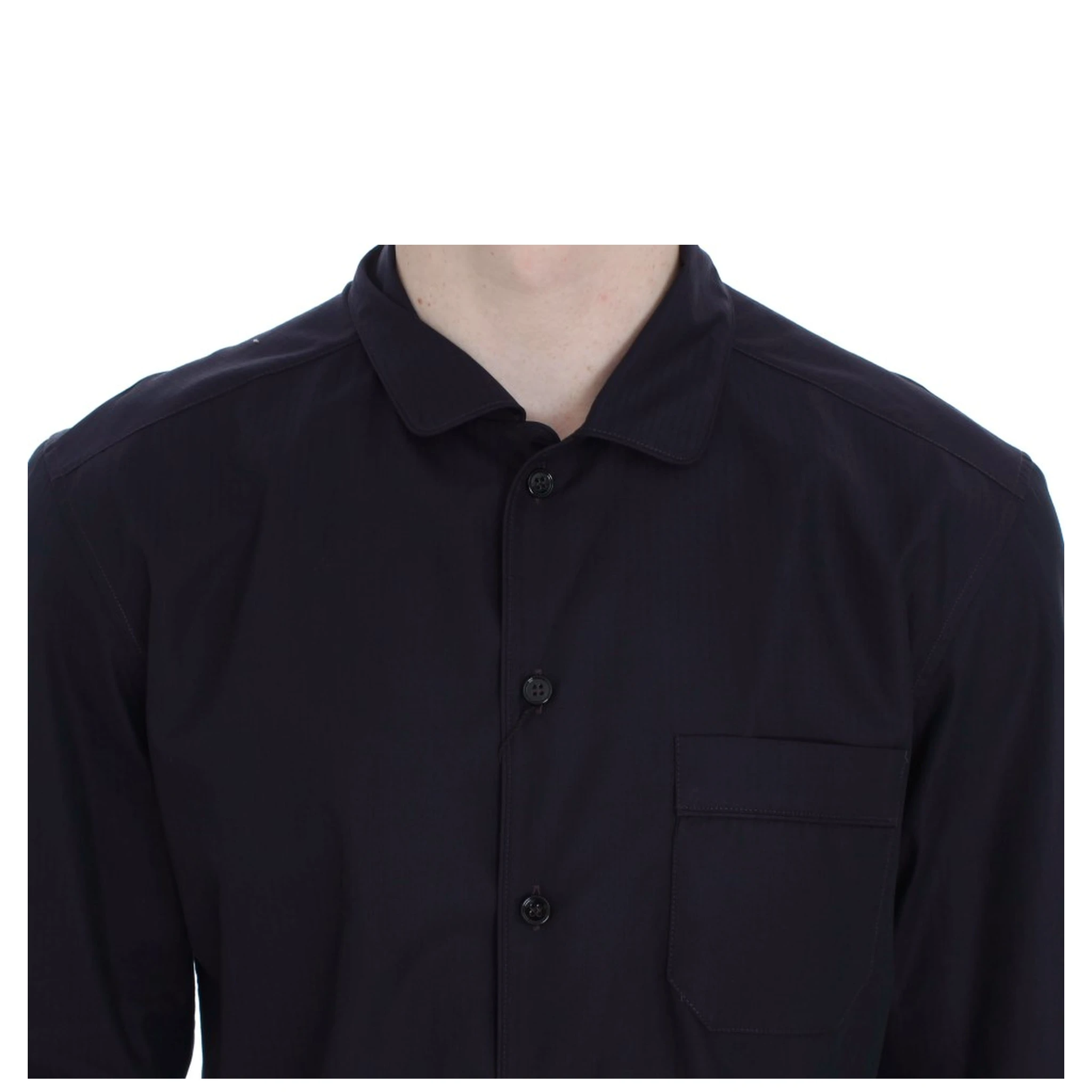 Purple Striped Cotton Pajama Lounge Shirt