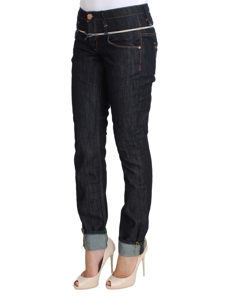 Blue Denim Cotton Bottoms Straight Fit Jeans alternative