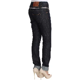 Blue Denim Cotton Bottoms Straight Fit Jeans
