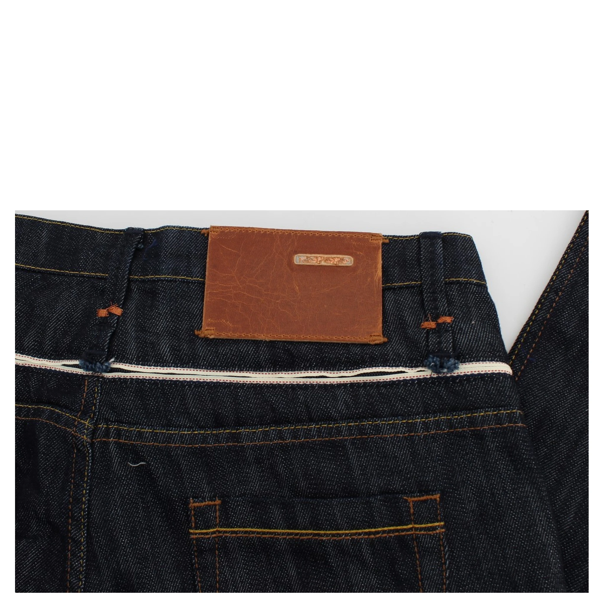 Blue Denim Cotton Bottoms Straight Fit Jeans