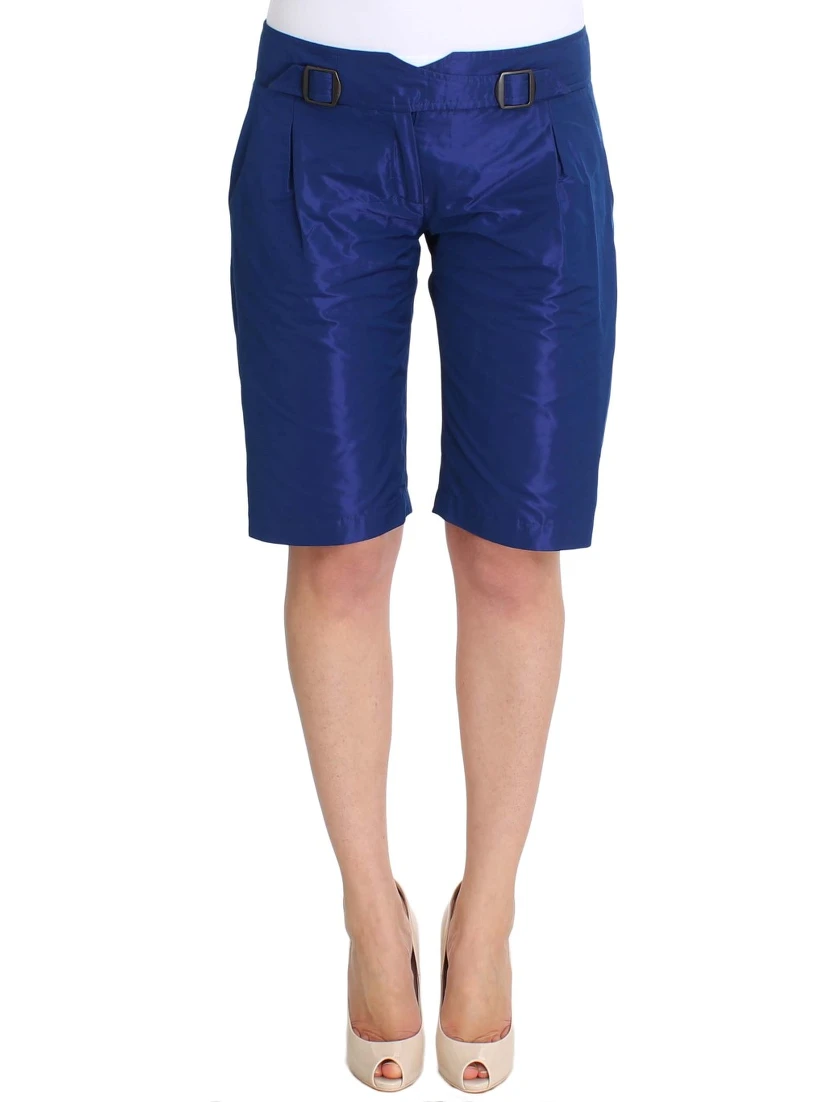 Blue Above Knees Bermuda Shorts