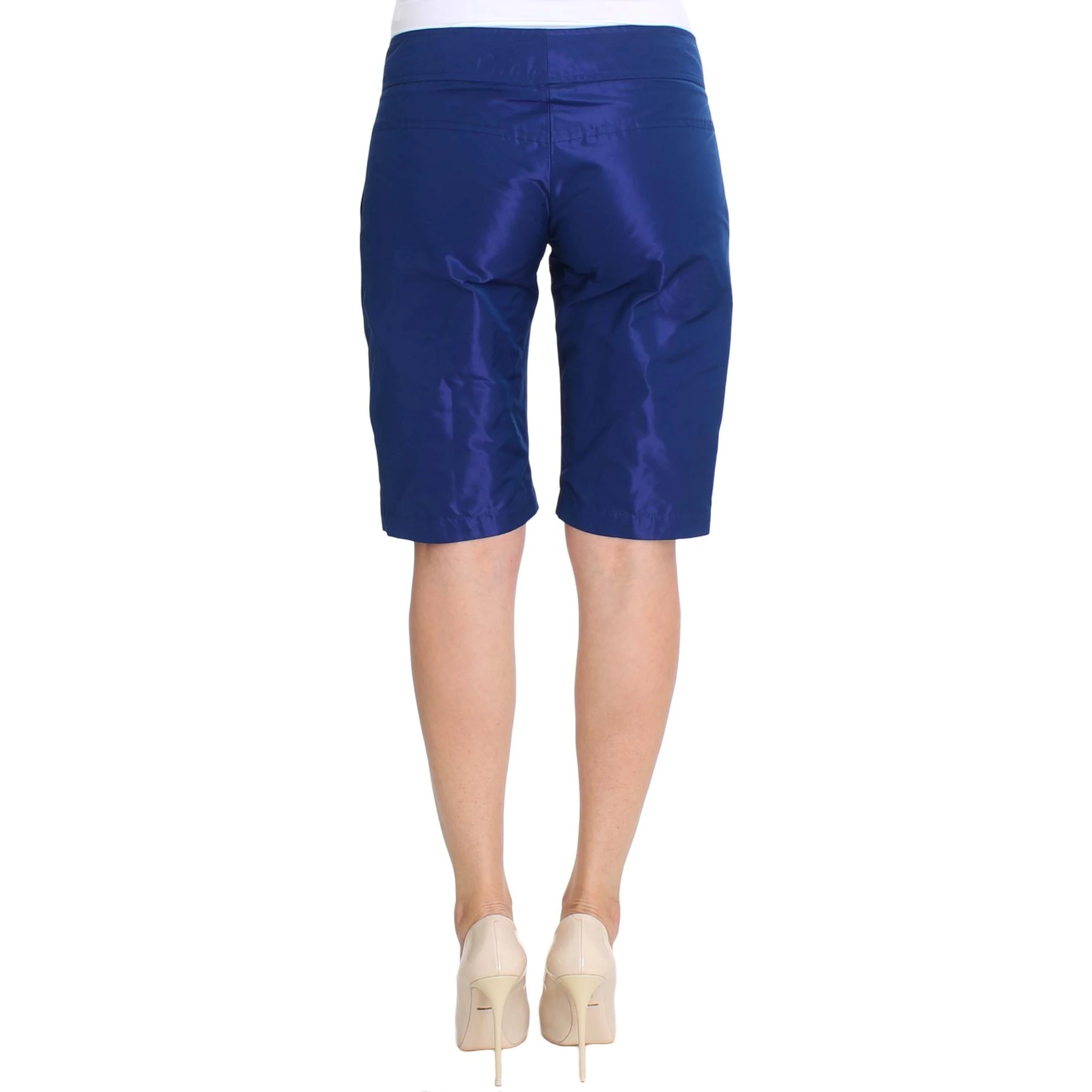 Blue Above Knees Bermuda Shorts