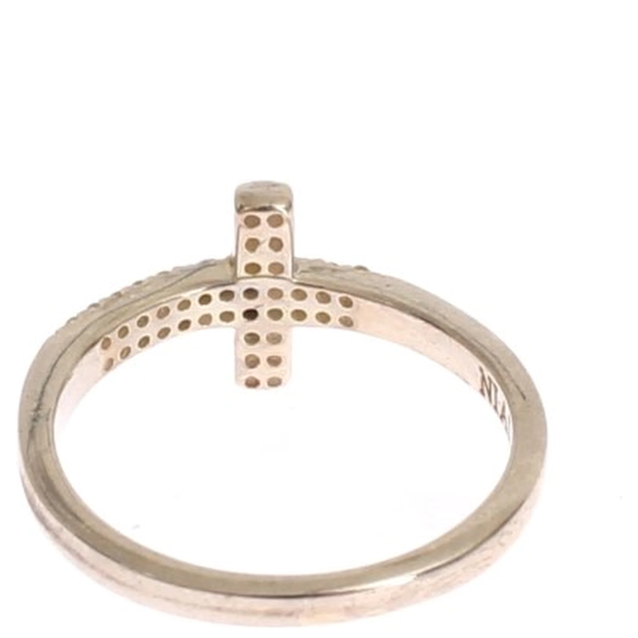 Silver CZ Cross 925 Ring