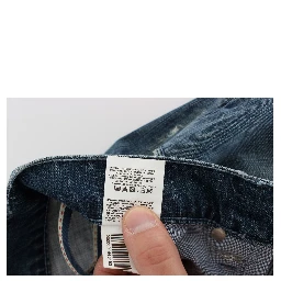 Blue Wash Cotton Denim Regular Fit Jeans