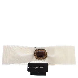 White Crystal Brass Wide Waist Runway Belt